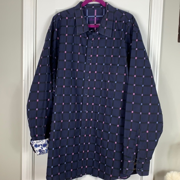 Tasso Elba Other - Tasso Elba navy blue long sleeved shirt size 3XLT